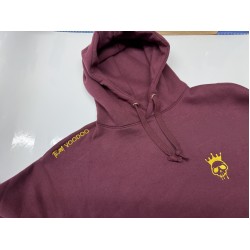Burgundy and Gold Hoody