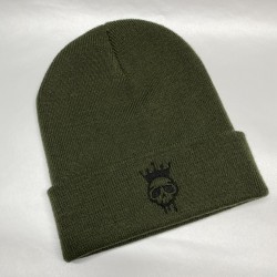 Voodoo Beanie - Olive & Black